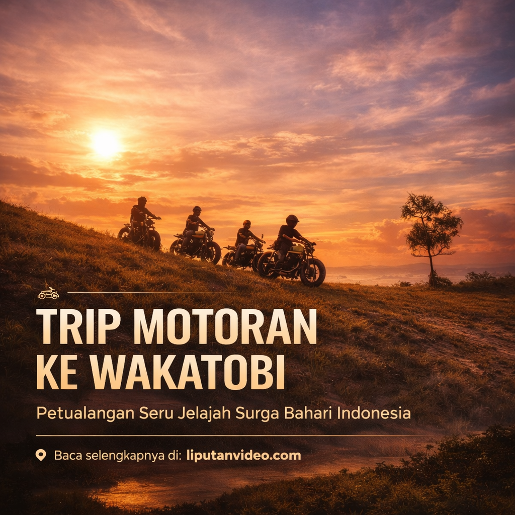 TRIP MOTORAN KE WAKATOBI, Petualangan Seru Jelajah Surga Bahari Indonesia